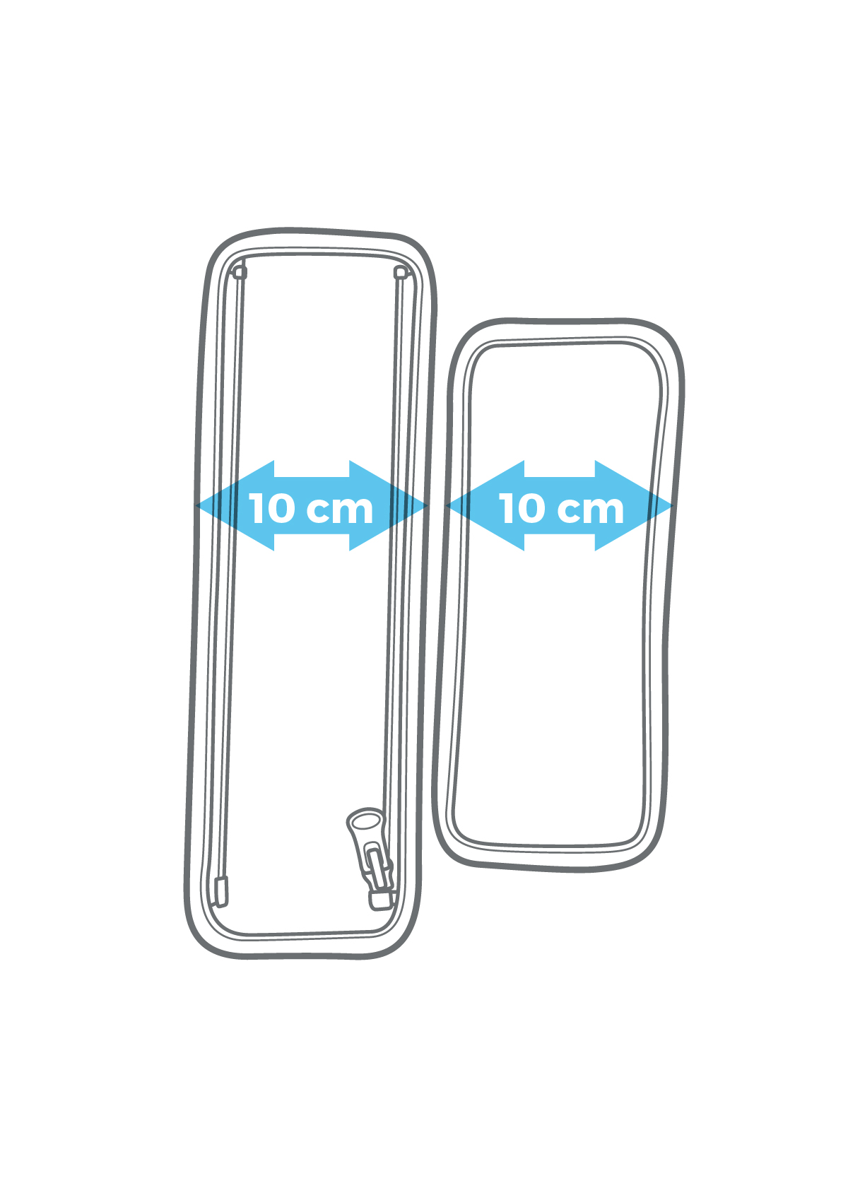 Wymiary poszerzaczy do podwójnego mankietu na ręce barki i klatkę piersiową